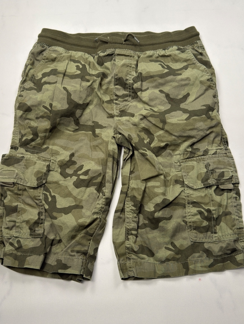 Sonoma Cargo Shorts Camouflage Elastic Waistband - Boys XL